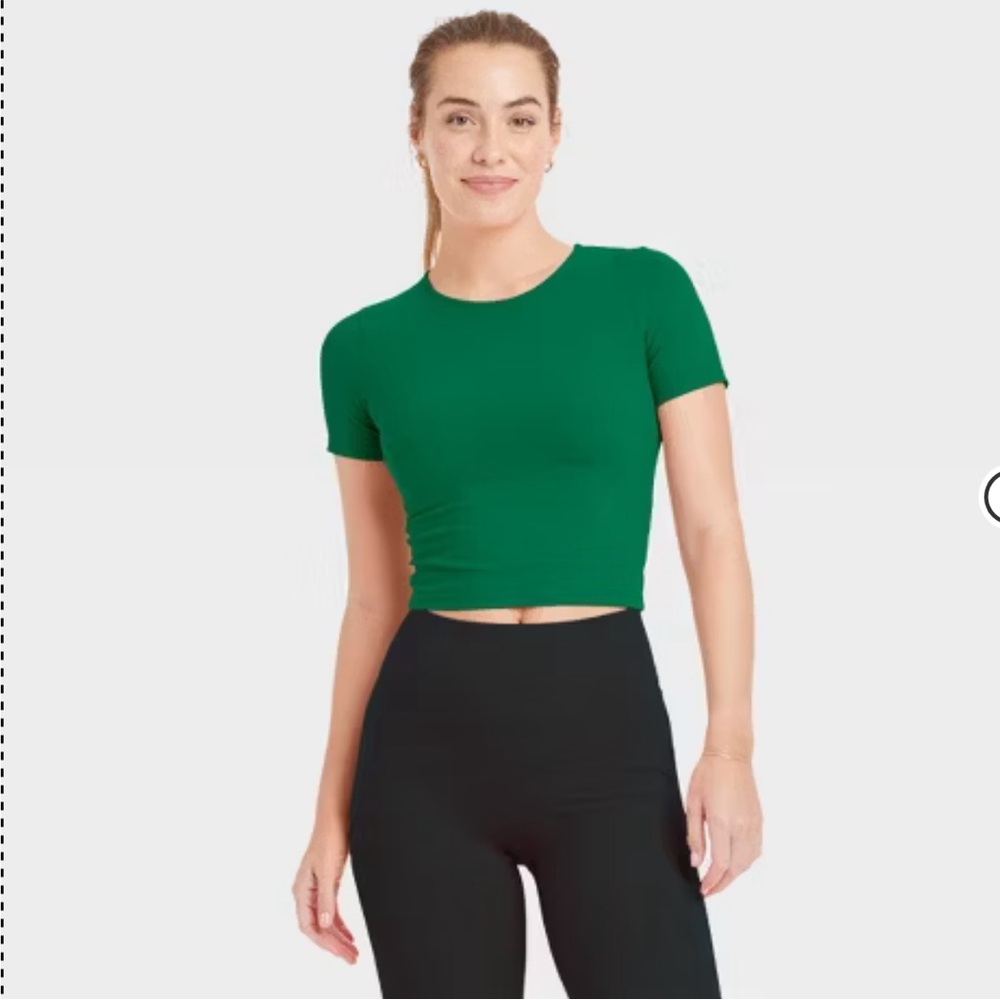 Zara Emerald Green Women's Crop Top